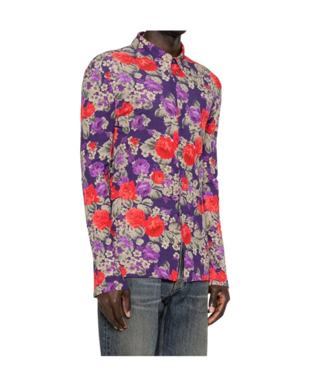 Acne Red Long-Sleeved Shirt for men