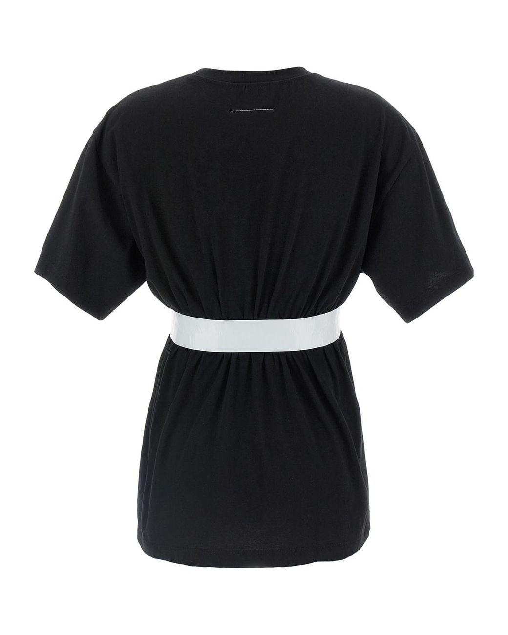 MM6 by Maison Margiela Black Taped Jersey T-Shirt