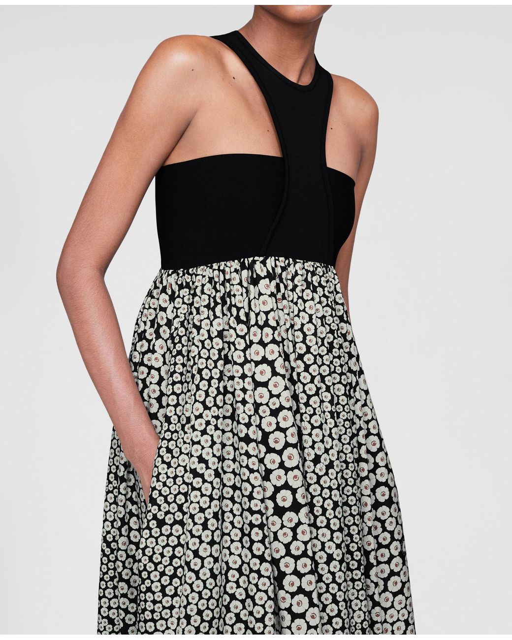 Stella McCartney Multicolor Floral-Print Cut-Out Dress