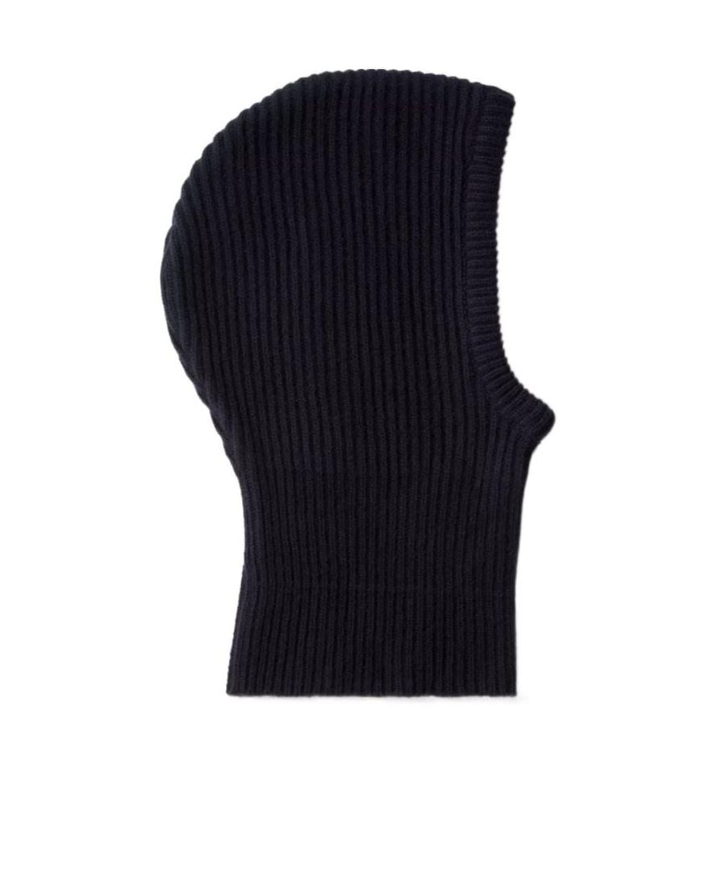 MM6 by Maison Margiela Blue Numeric Ribbed Balaclava