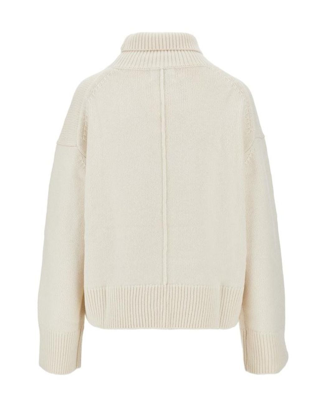 Loulou de Saison White Jonah Cashmere Sweater