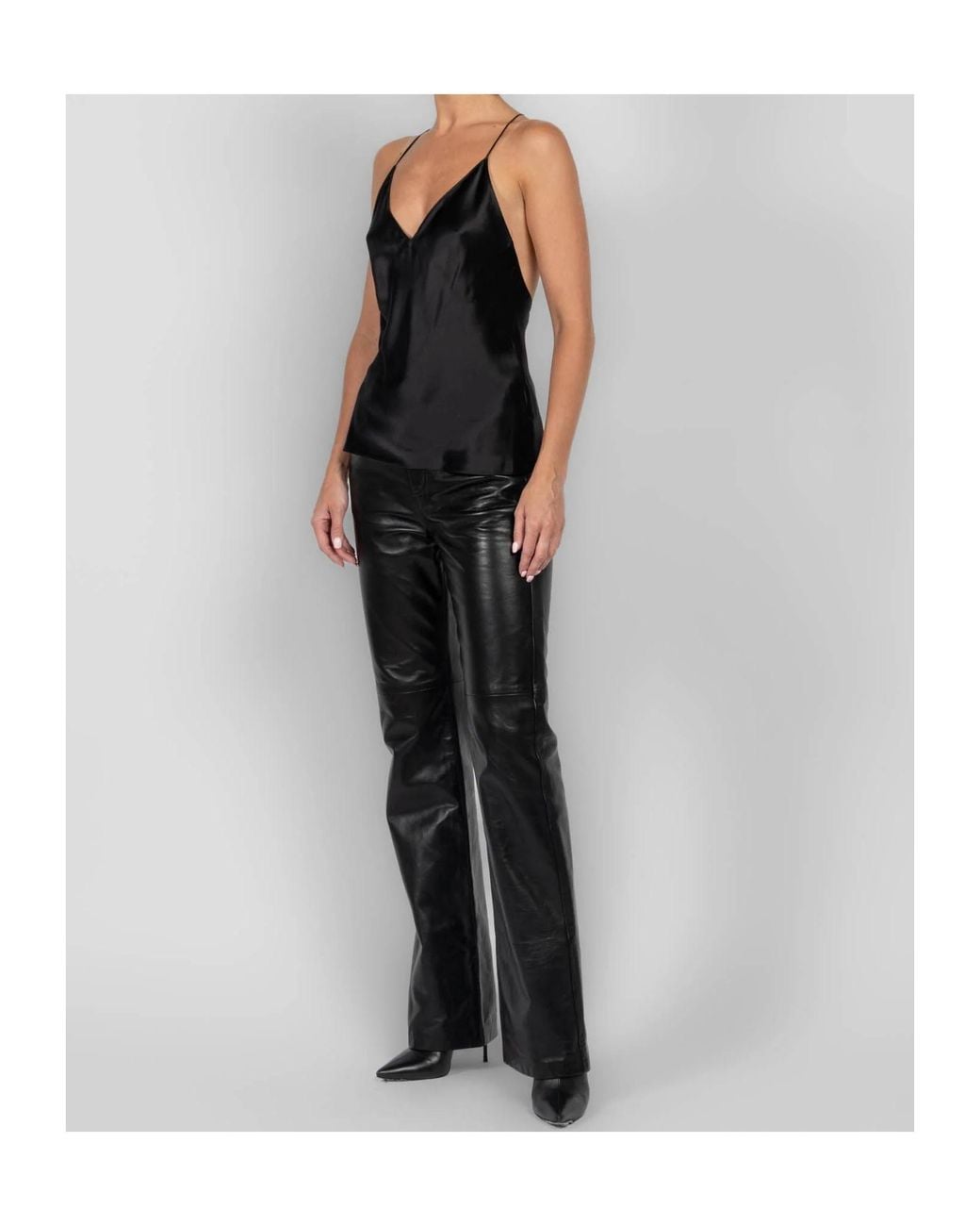 Nili Lotan Black Emile Silk-Charmeuse Camisole