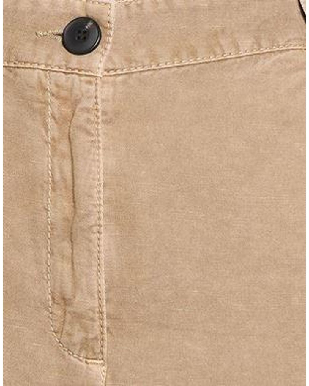 MAX&Co. Natural High-Waisted Curved Balloon Trousers