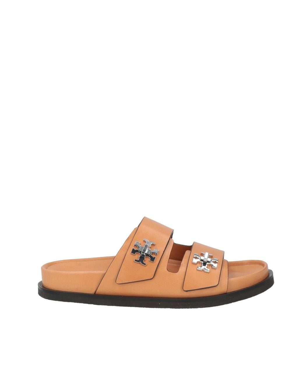 Tory Burch Brown Simple Leather Sandals