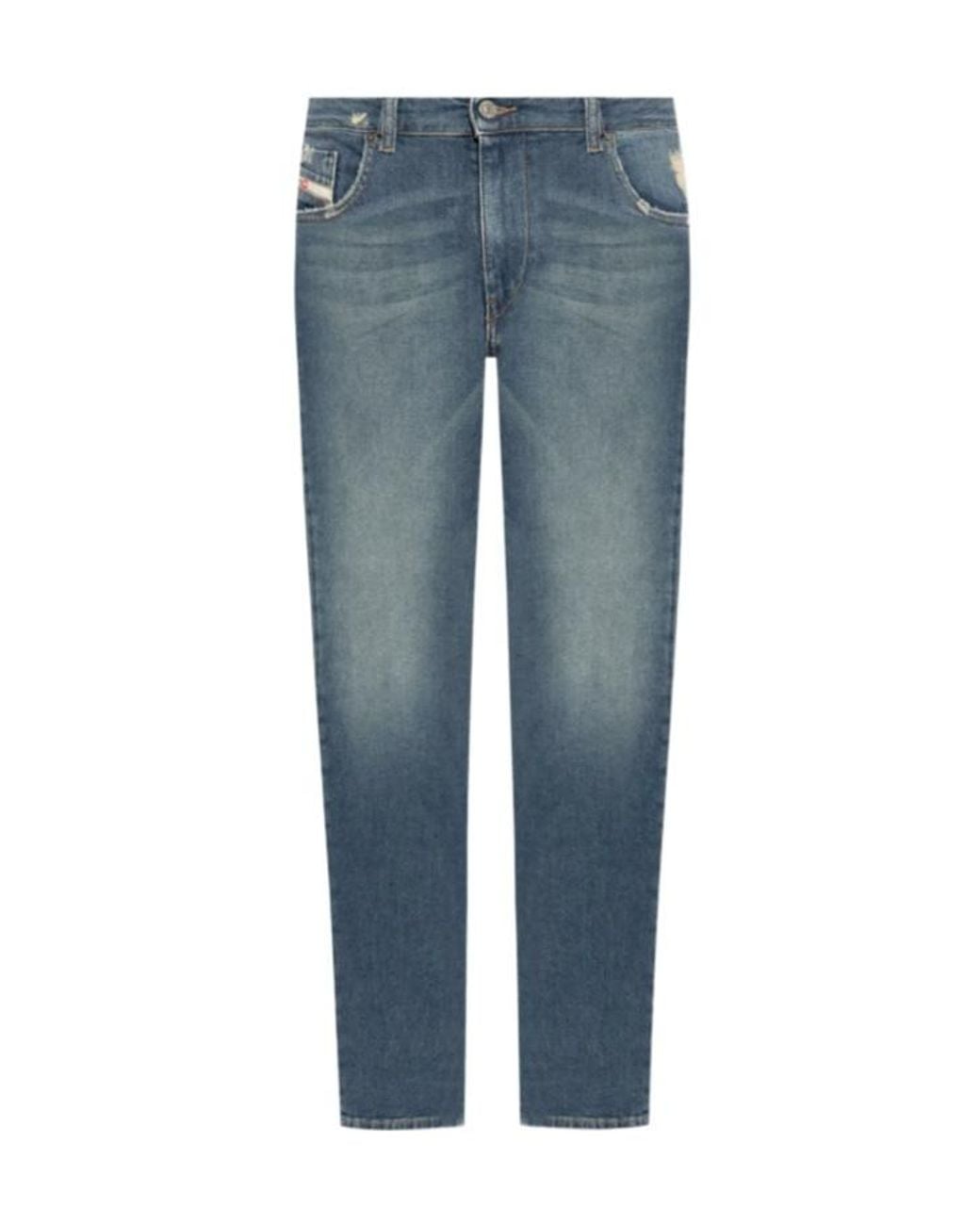 DIESEL Blue 2019 D-Strukt Fade-Effect Slim-Fit Jeans for men