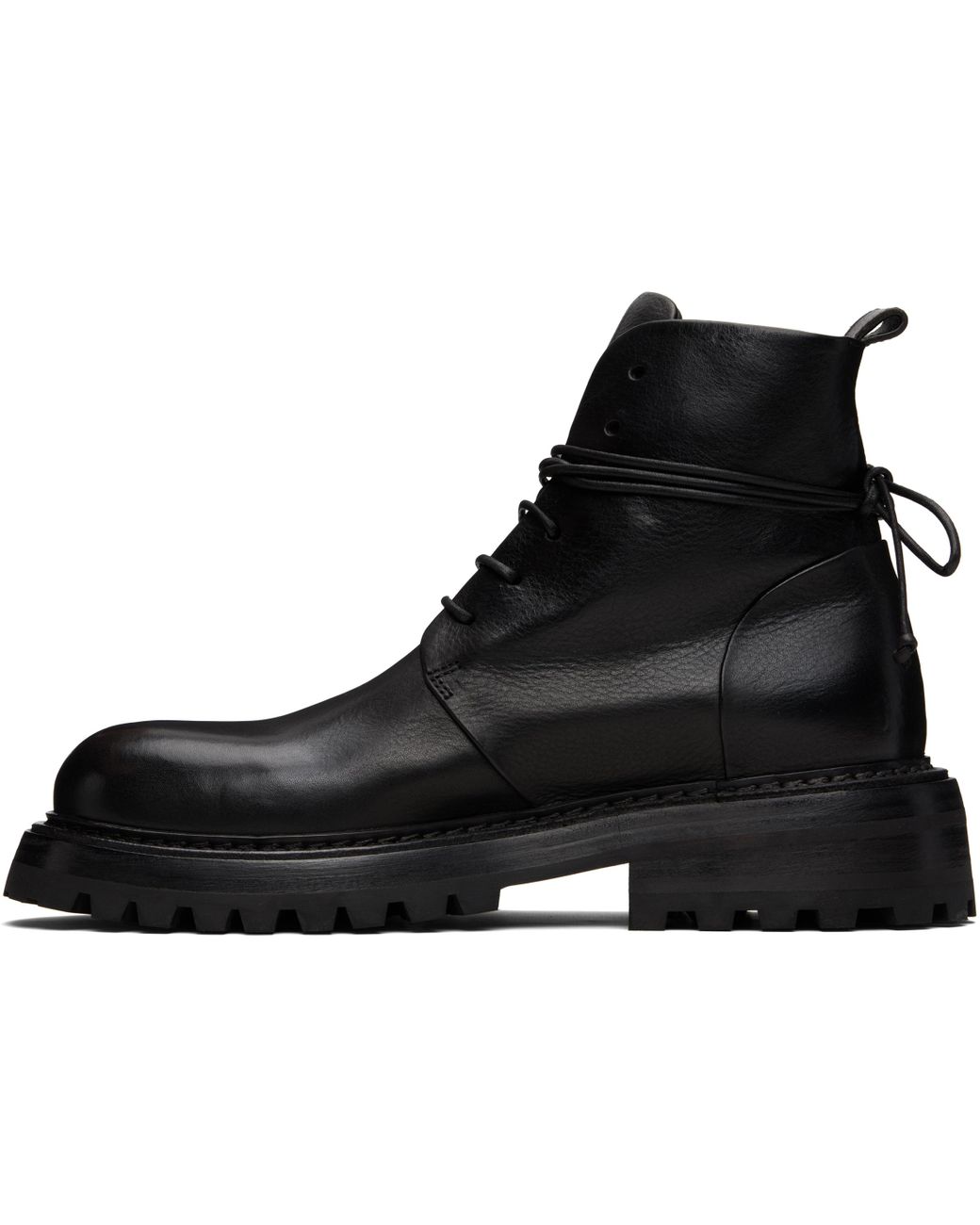 Marsèll Black Combat Ankle Boots for men