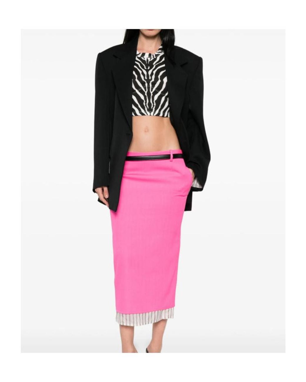 The Attico Black The Single-Breasted Oversized Blazer
