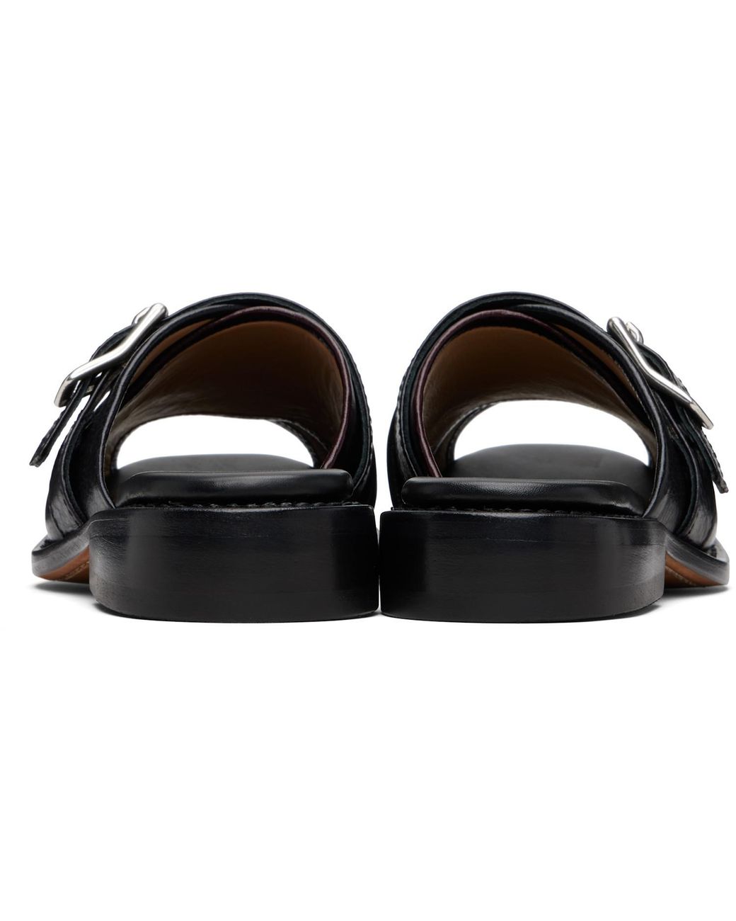 Our Legacy Black Ginza Buckled Slide Sandals for men