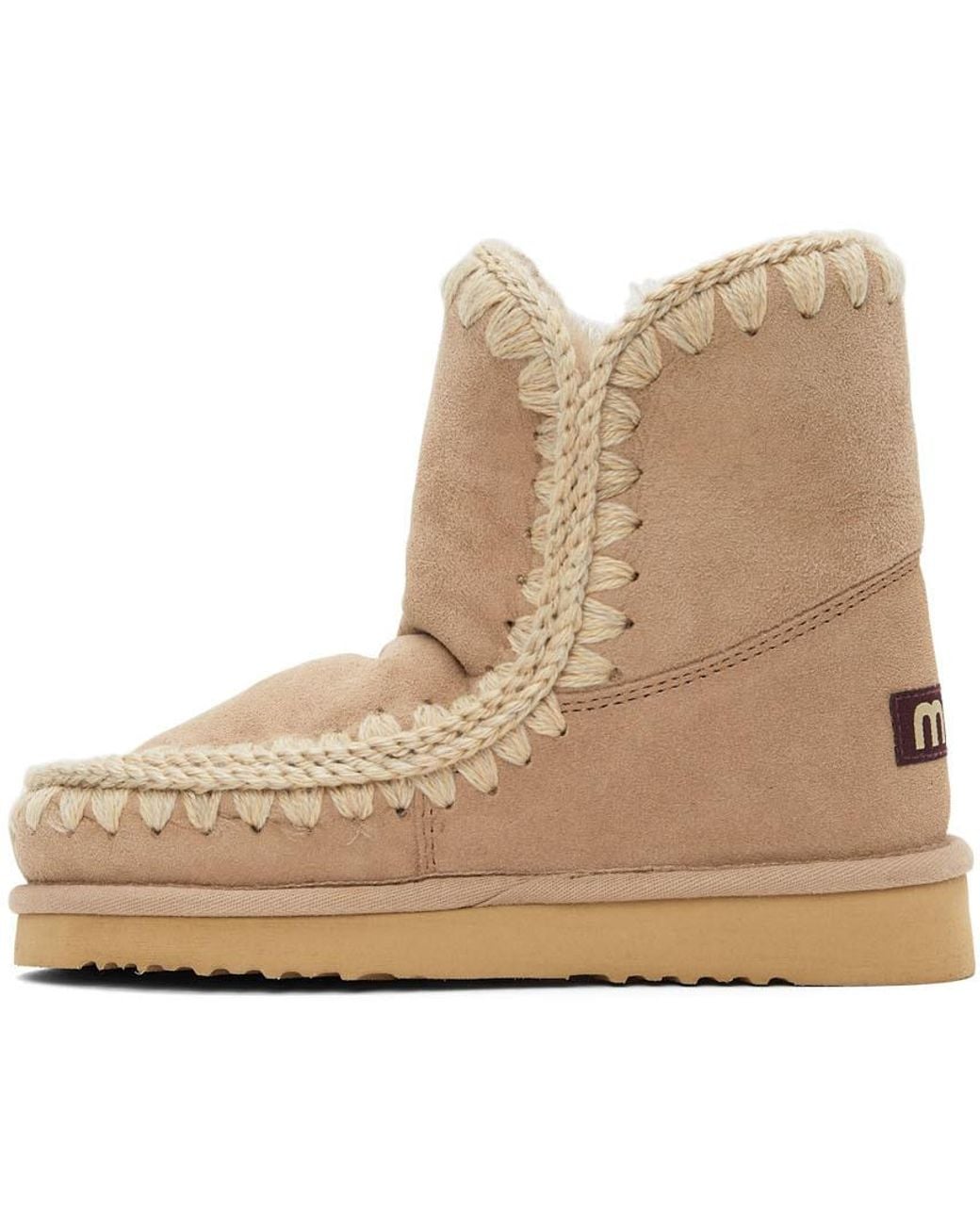 Mou Natural Ankle Snow Boots