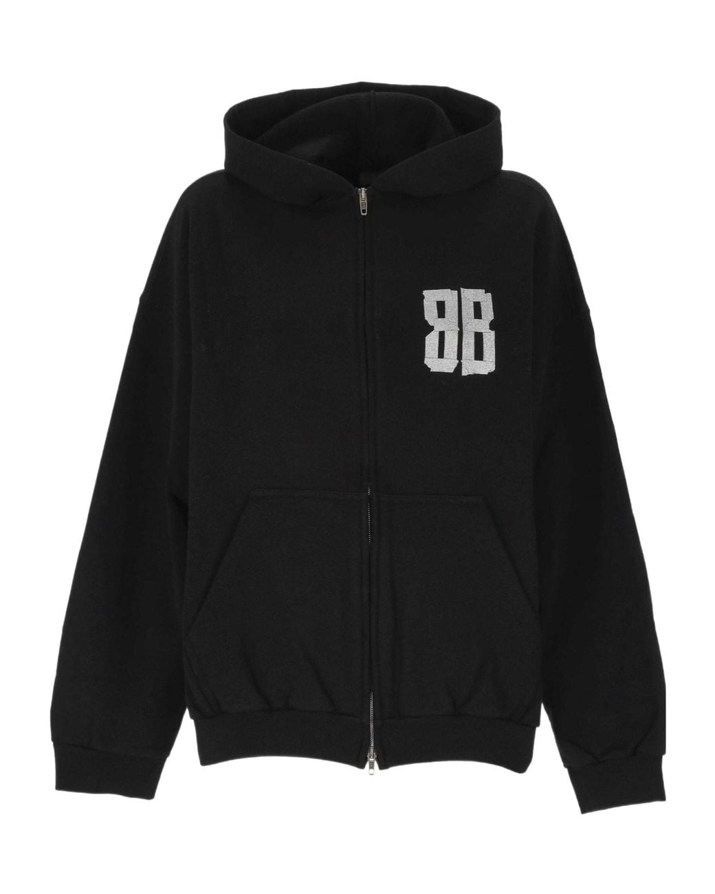 Balenciaga Black Zip-Up Hoodie