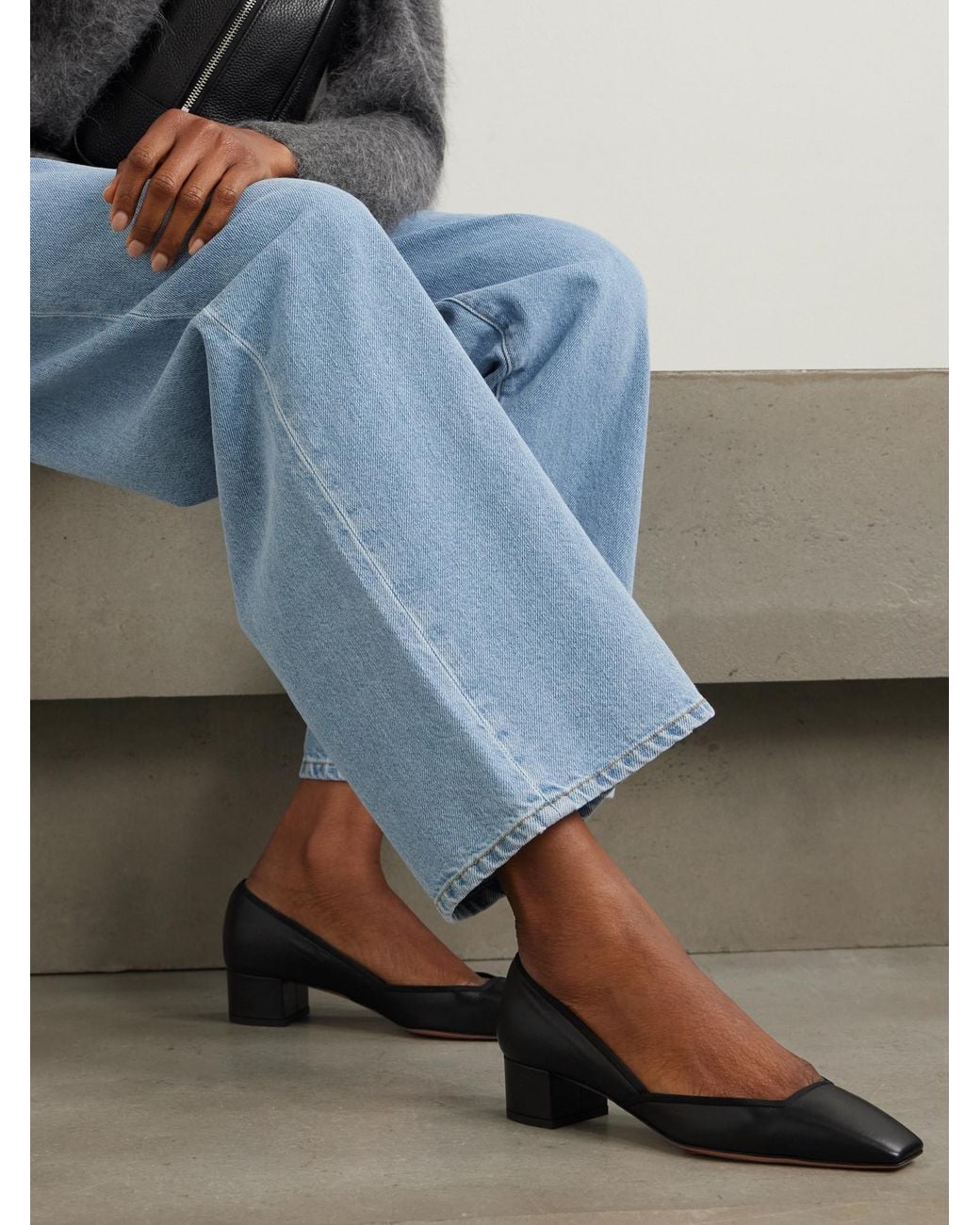 Aquazzura Black Elegant Maya High Heels