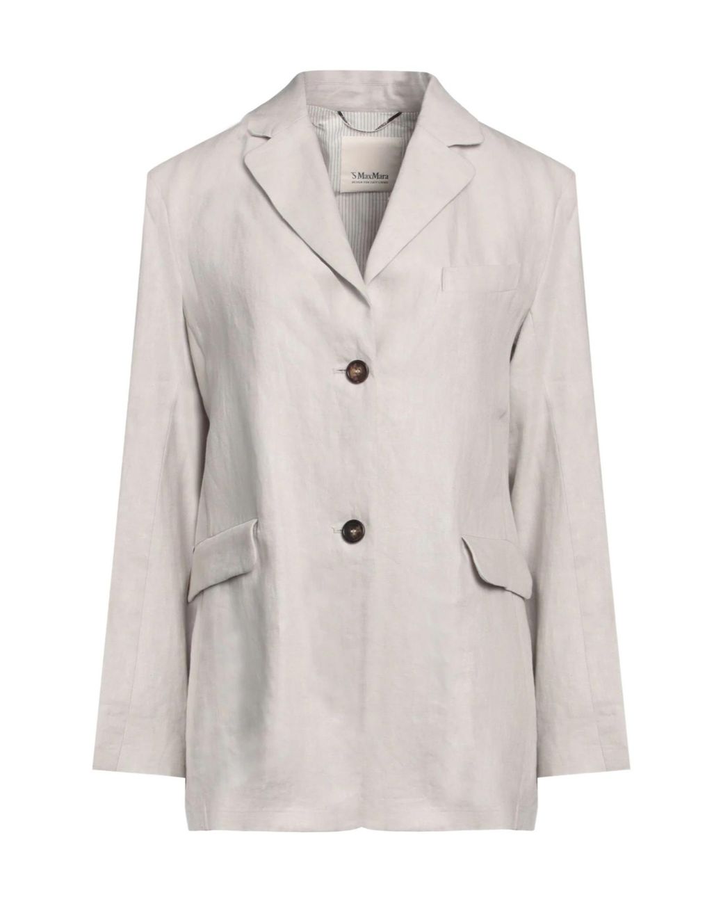 Max Mara Gray Simple Single- Blazer