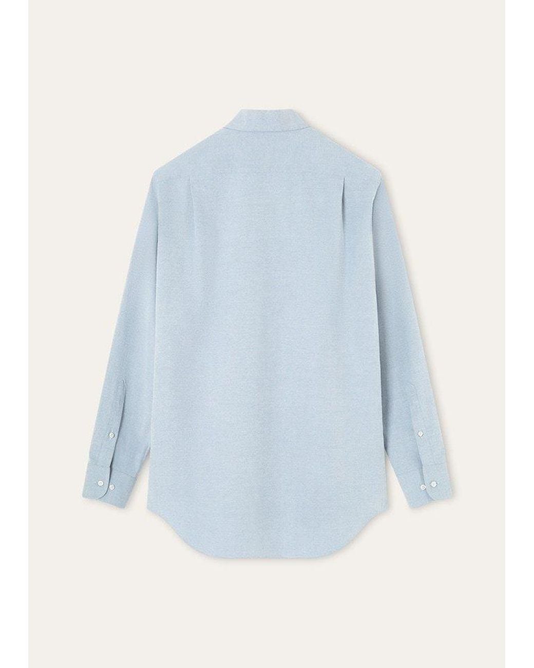 Loro Piana Blue André Button-Up Shirt for men