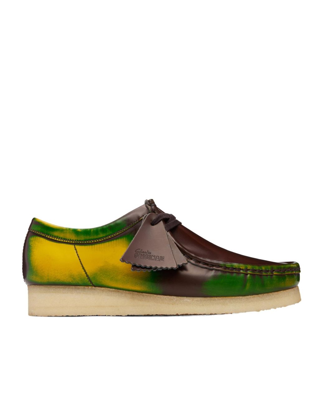 Clarks Green Wallabee Derby Shoes for men