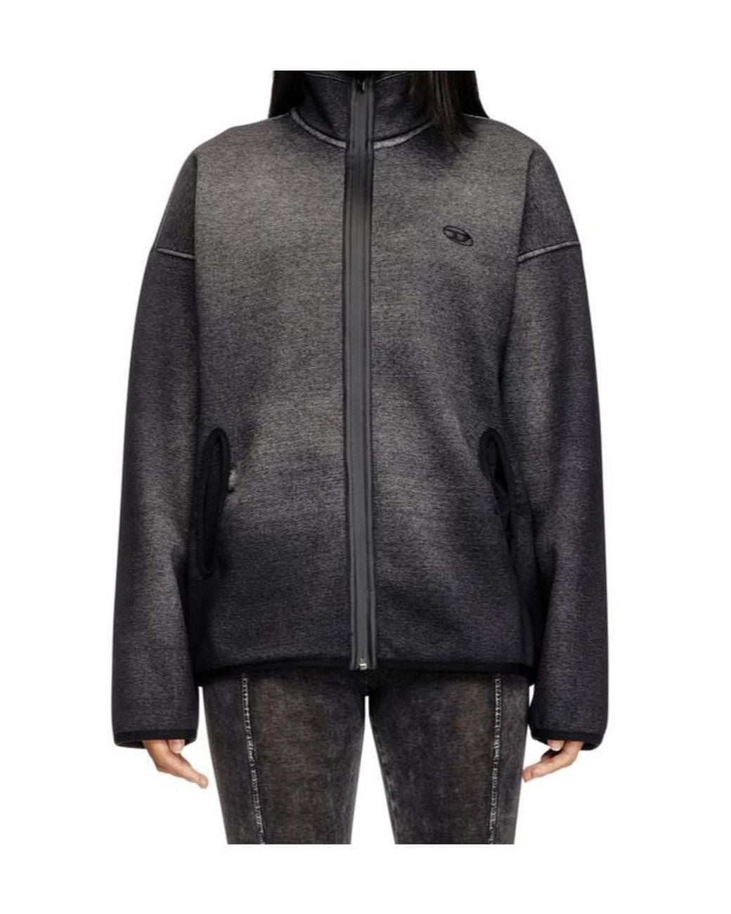 DIESEL Blue S-Baty Zipped Sweatshirt for men
