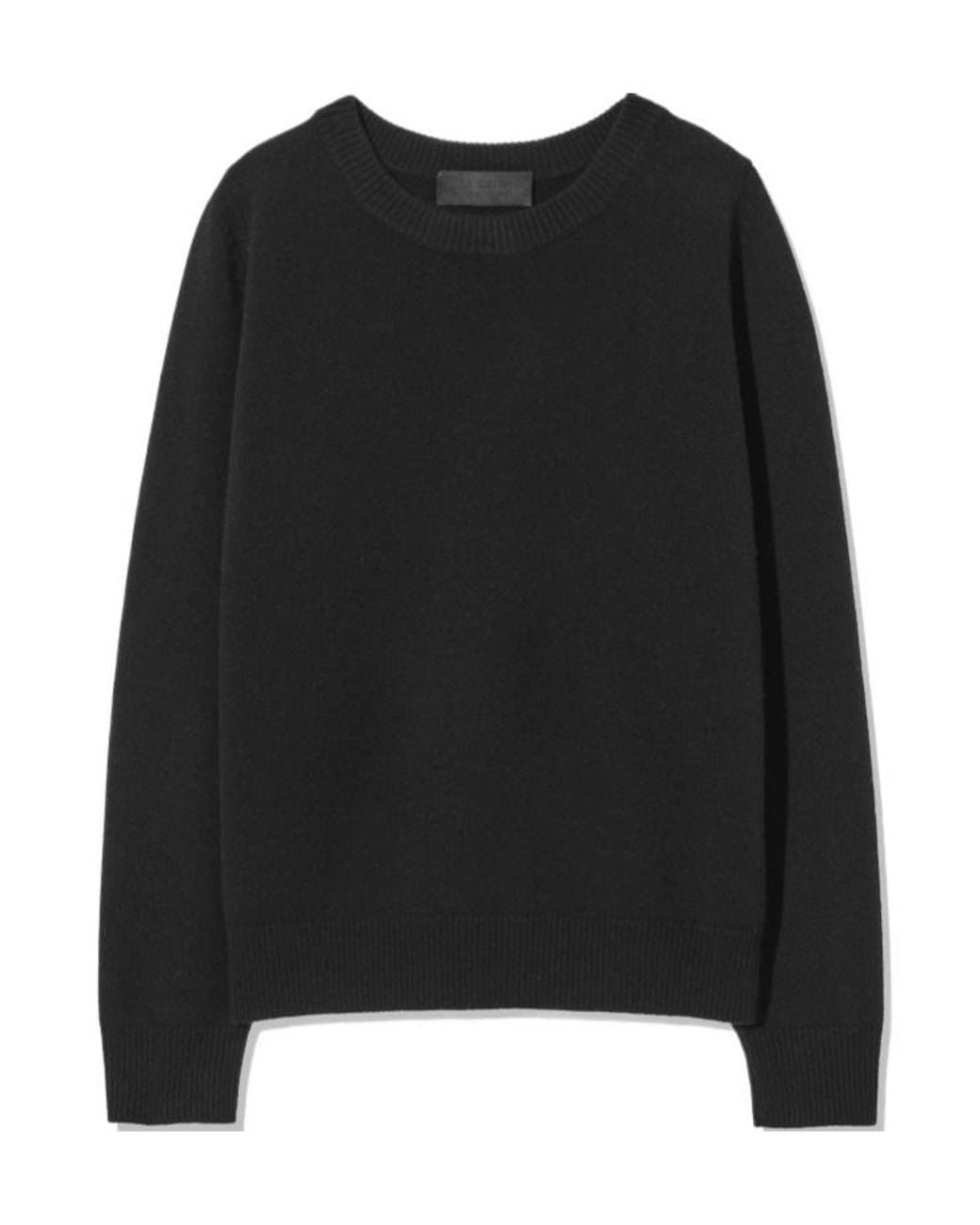 Nili Lotan Black Nora Round-Neck Sweater