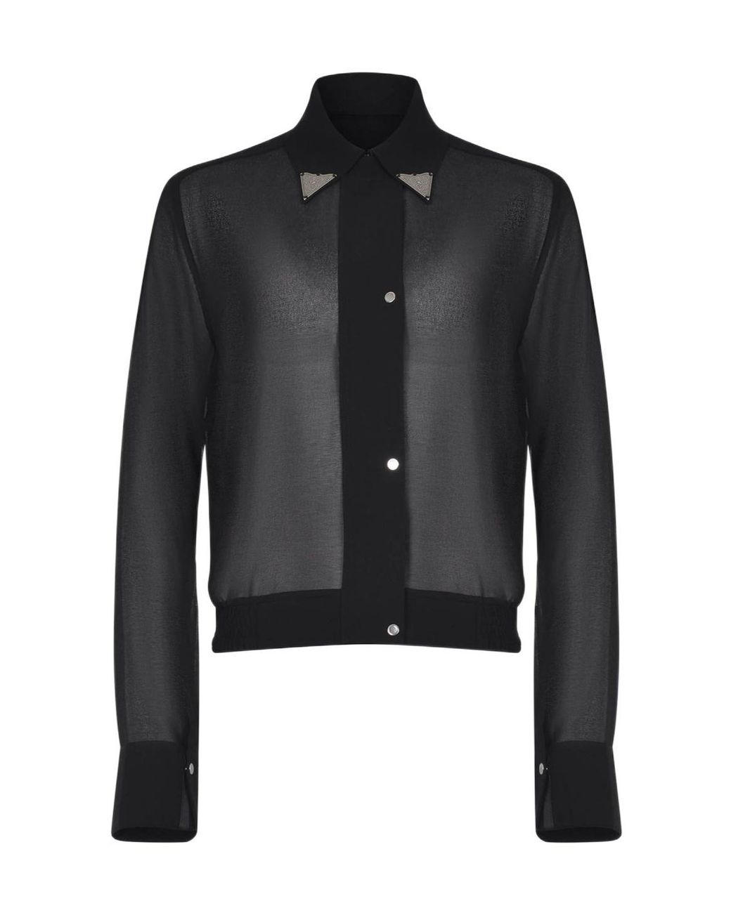 Pinko Black Semi-Sheer Shirt