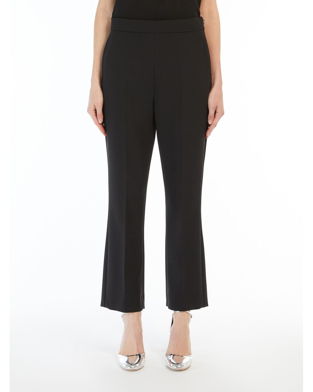 Max Mara Black High Waist Regular Fit Pants