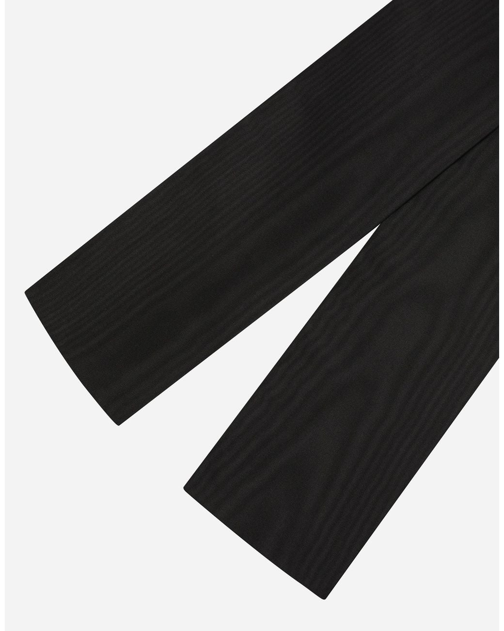 Dolce & Gabbana Black Satin Scarf for men