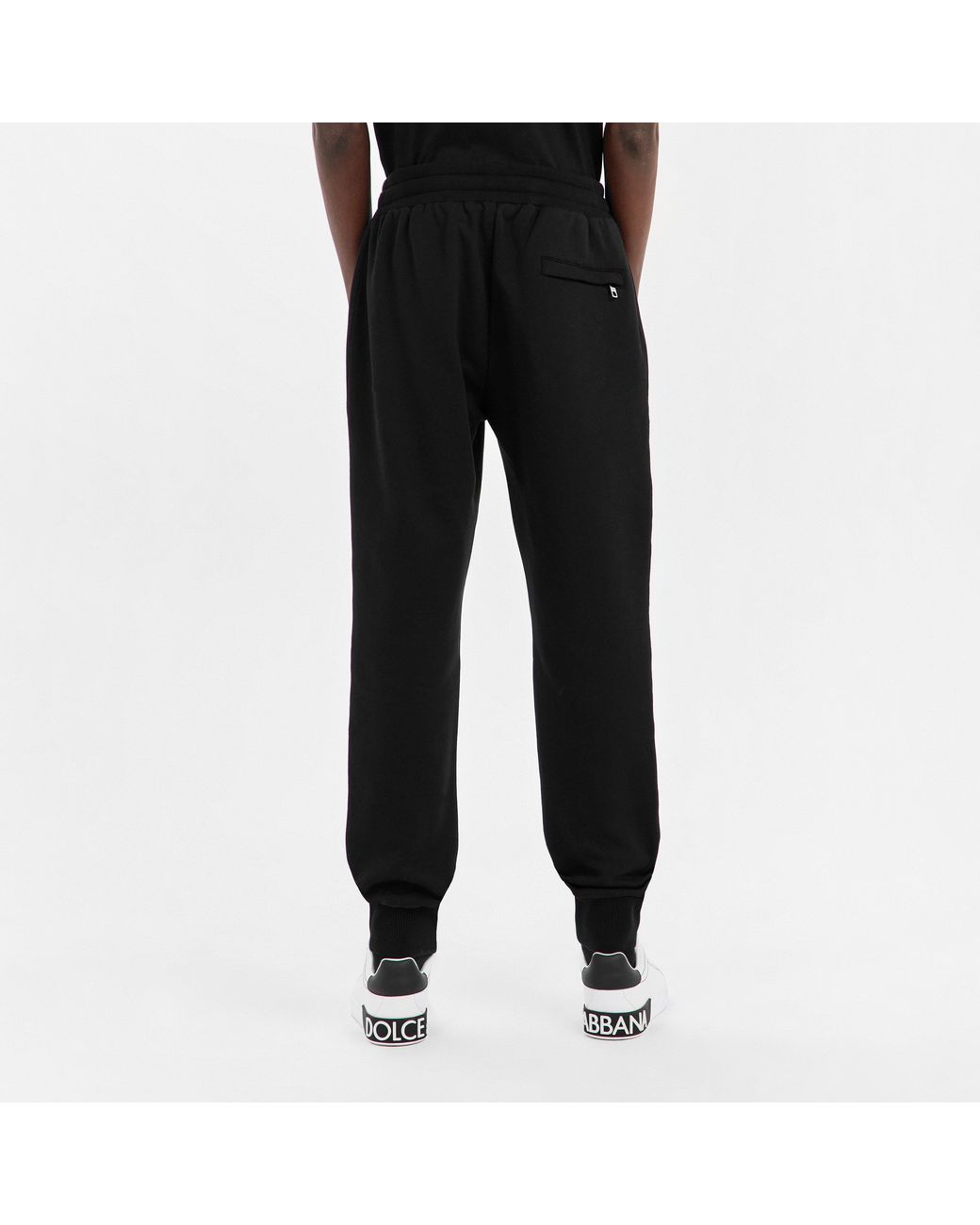 Dolce & Gabbana Black Logo Sweatpants for men