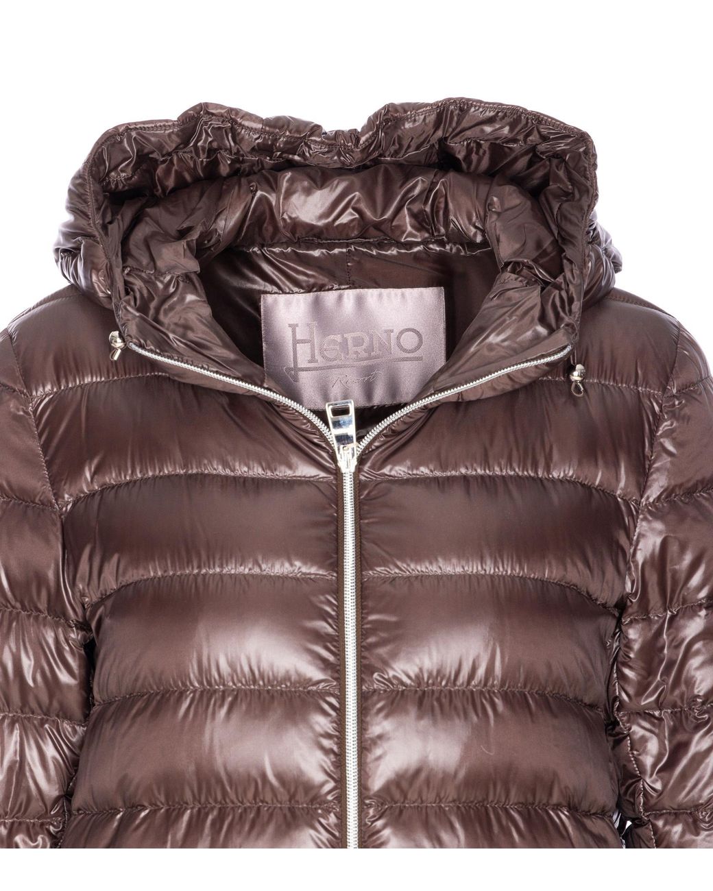 Herno Brown A-Shape Ultralight Down Jacket