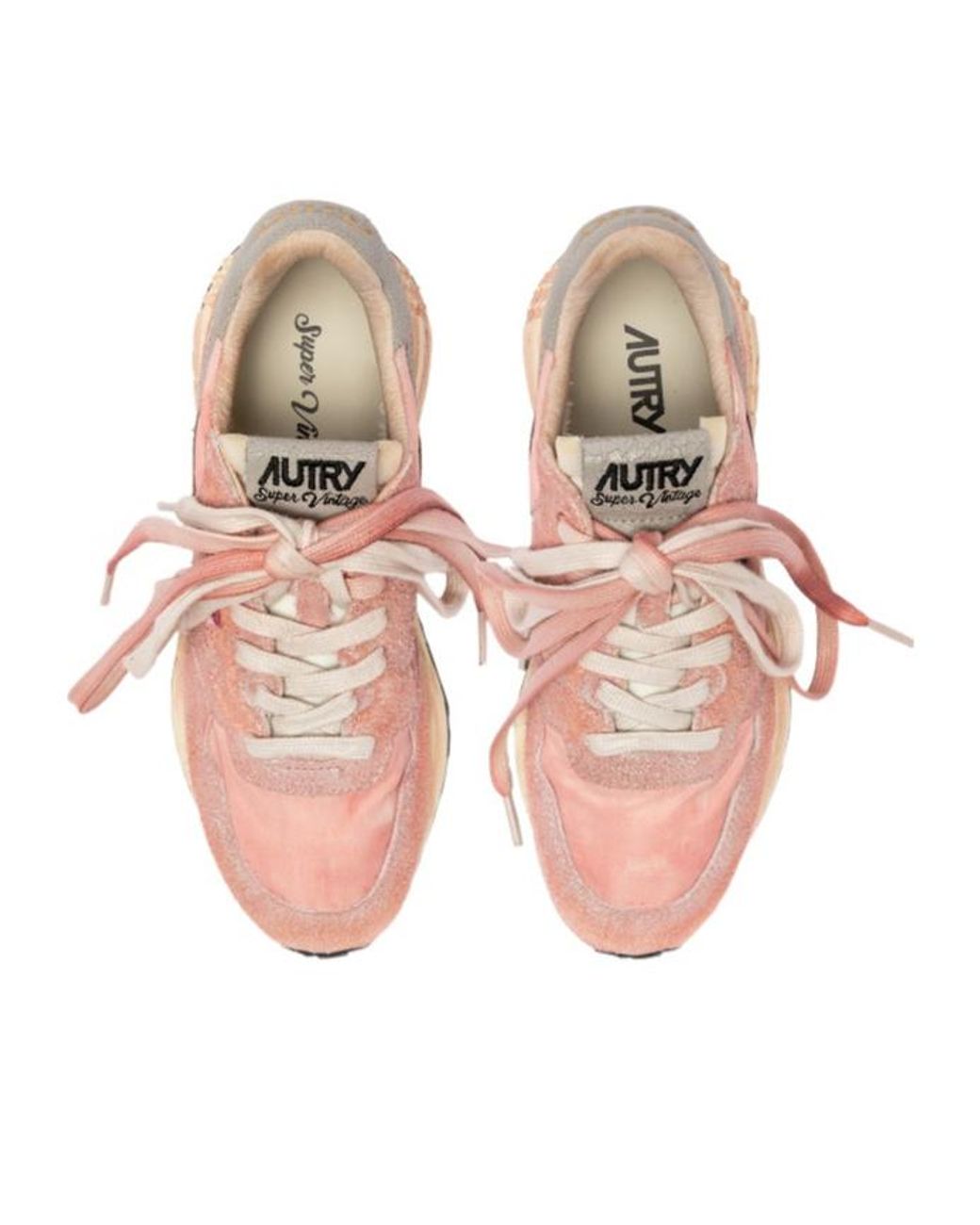 Autry Pink Reelwind Super Vintage Sneakers