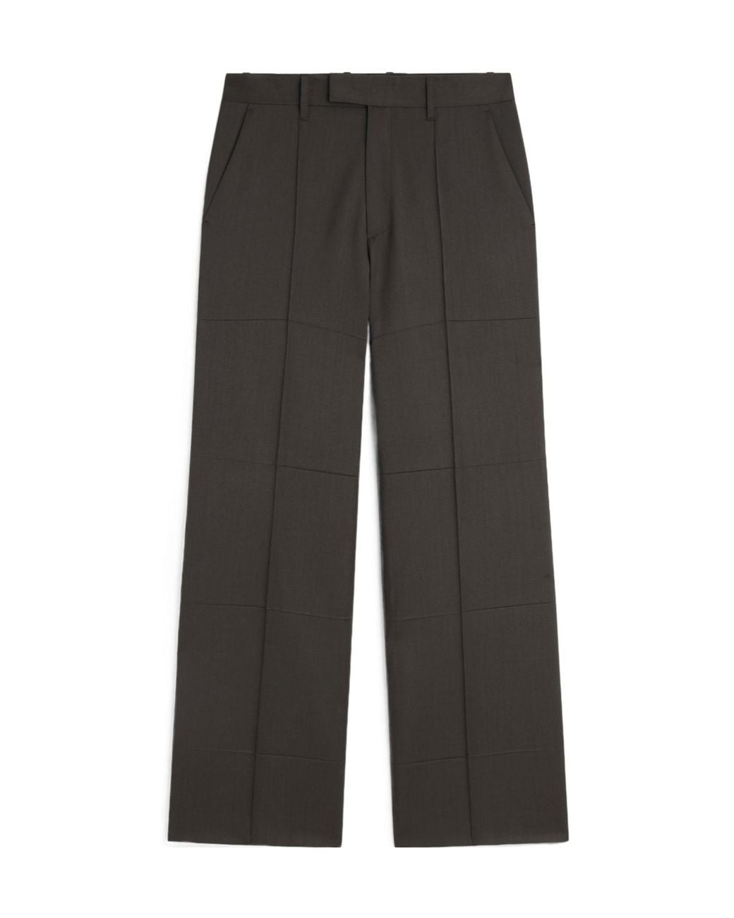 Phoebe Philo Gray Pleated Slim-Fit Trousers