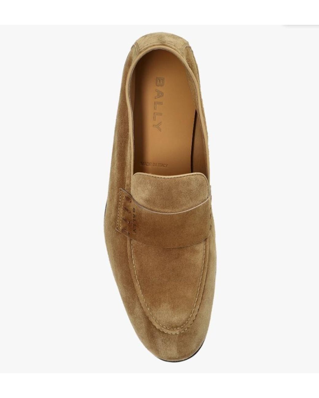 Bally Brown Panelled Slip-On Loafers for men