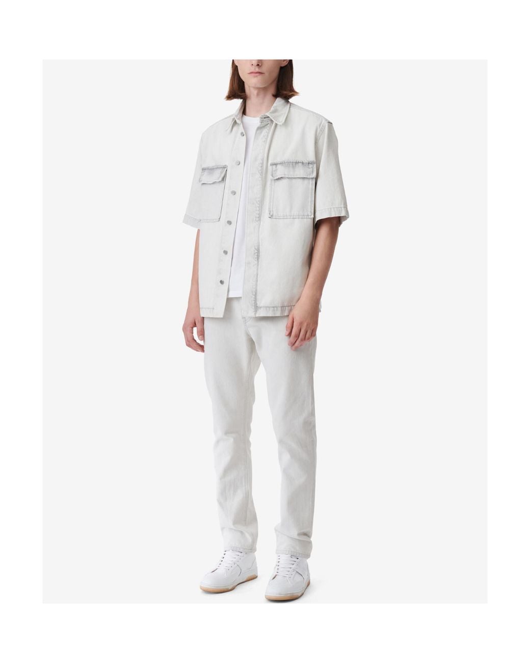 IRO Gray Short-Sleeved Shirt for men