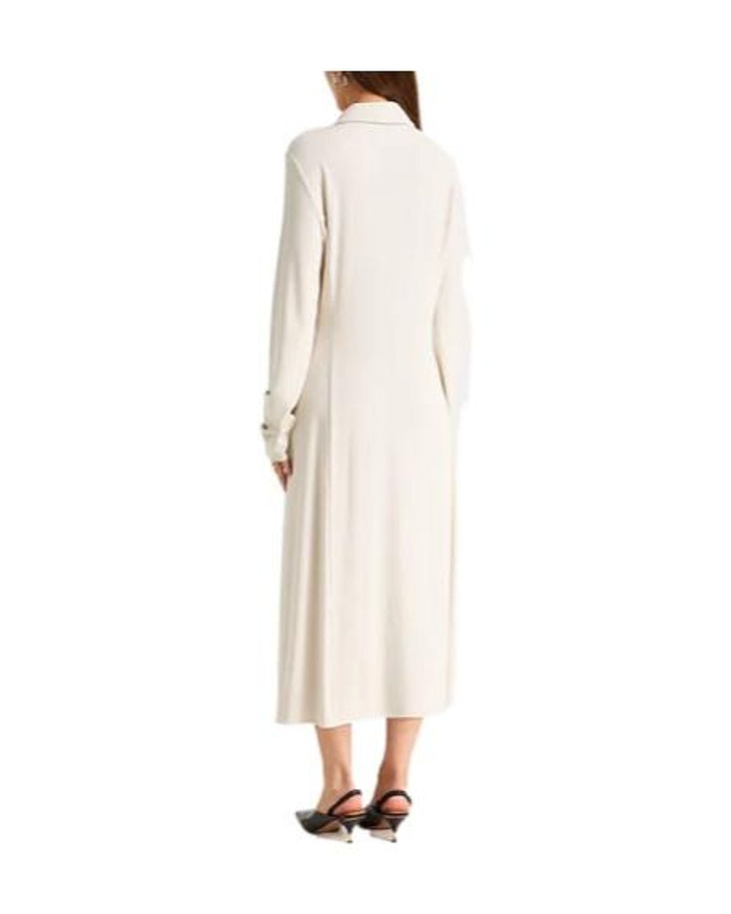 Max Mara White Fitted Shirt Dress