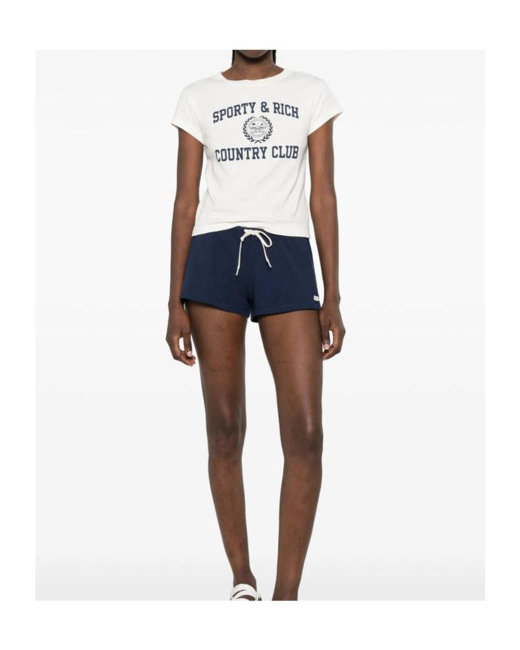 Sporty & Rich White Short-Sleeved T-Shirt
