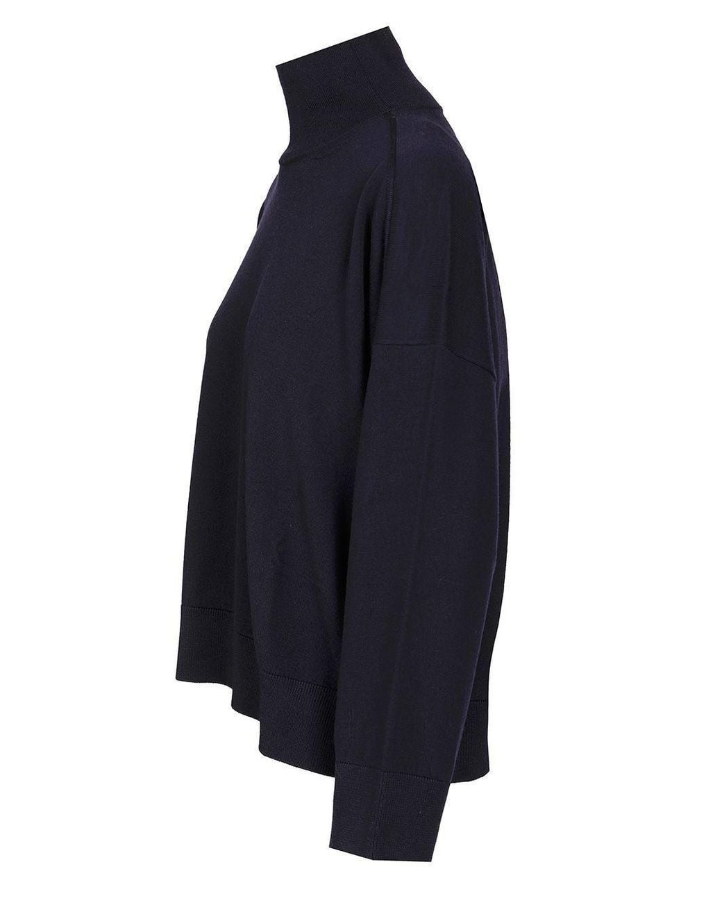 Bottega Veneta Blue High Neck Knitted Jumper