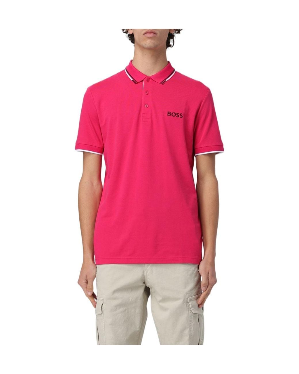 Boss Red Short-Sleeve Polo Shirt for men