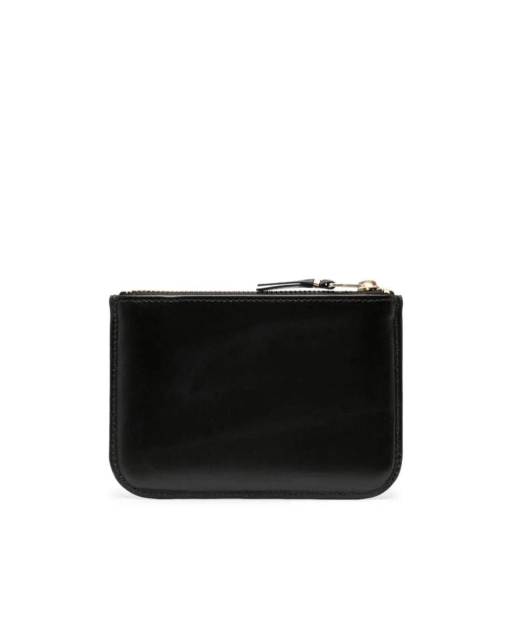Comme des Garçons Black Logo-Stamp Leather Coin Purse for men