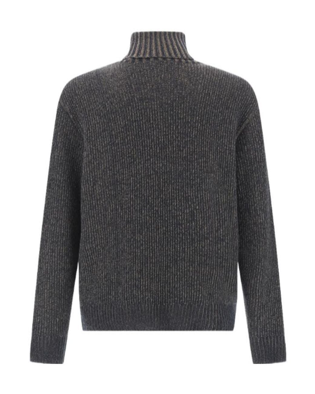 Paul & Shark Gray Turtleneck Sweater for men