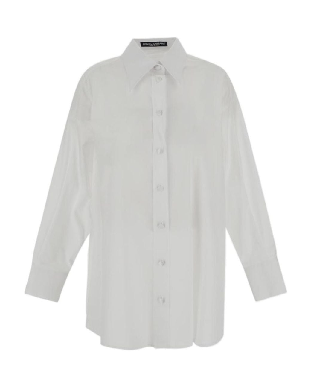 Dolce & Gabbana White Buttoned Long-Sleeved Shirt
