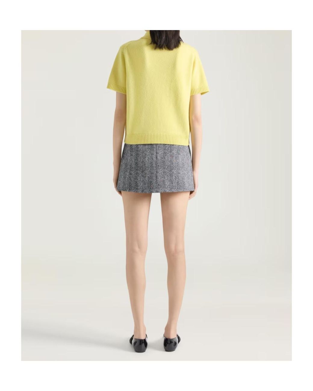 Givenchy Gray Sliced Mini Skirt