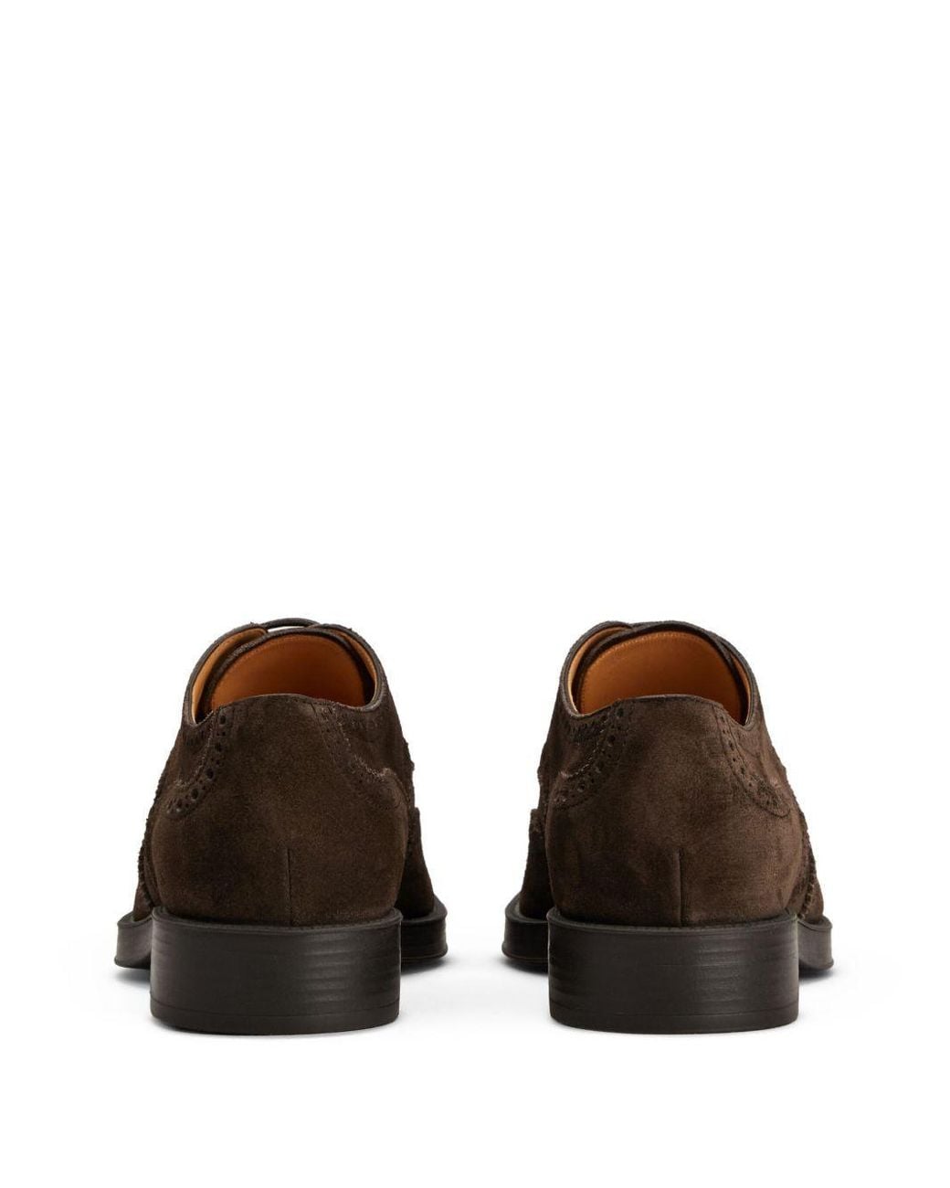 Tod's Brown Panelled Derby Shoes for men