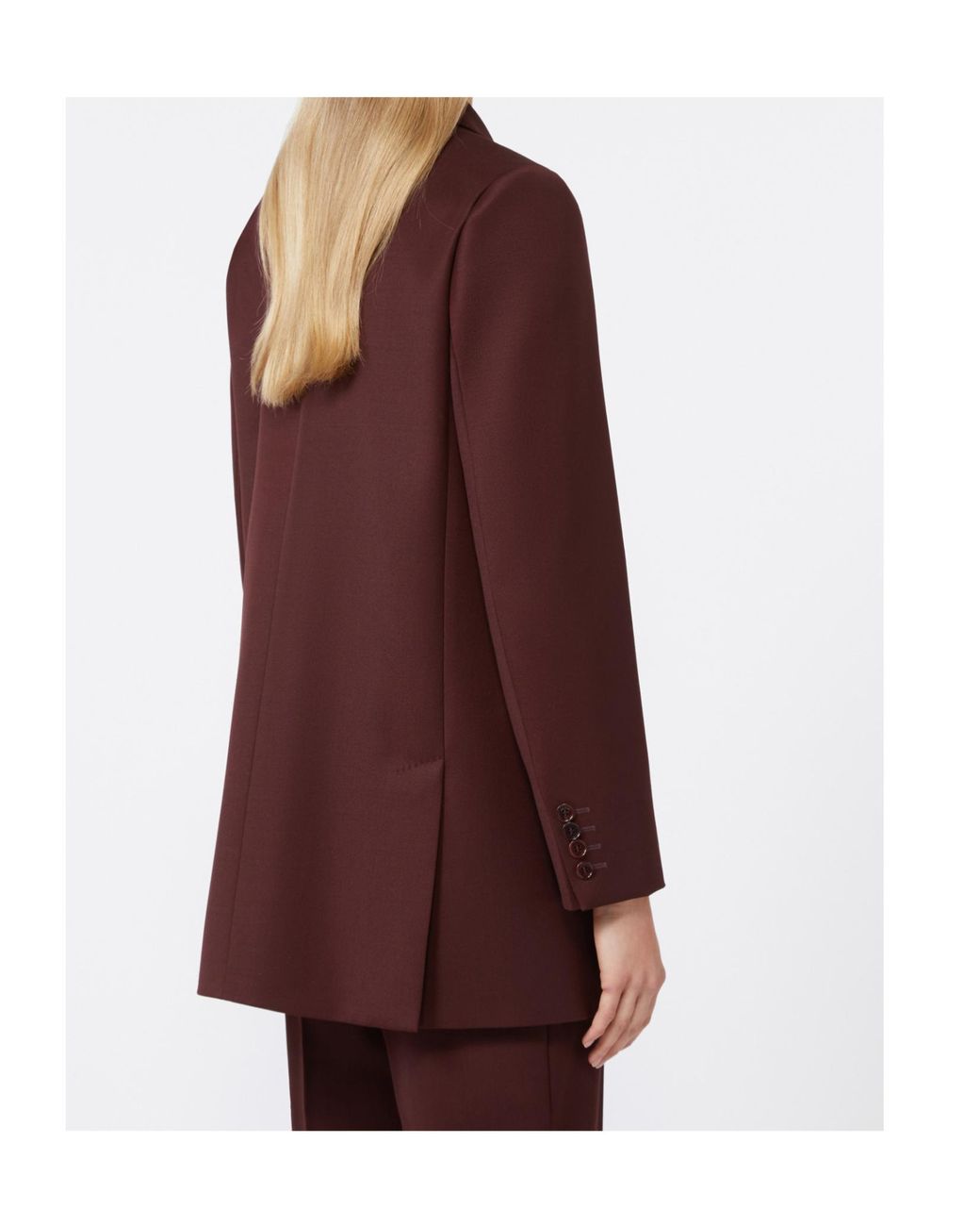 Max Mara Brown Double Breasted Button-Up Blazer