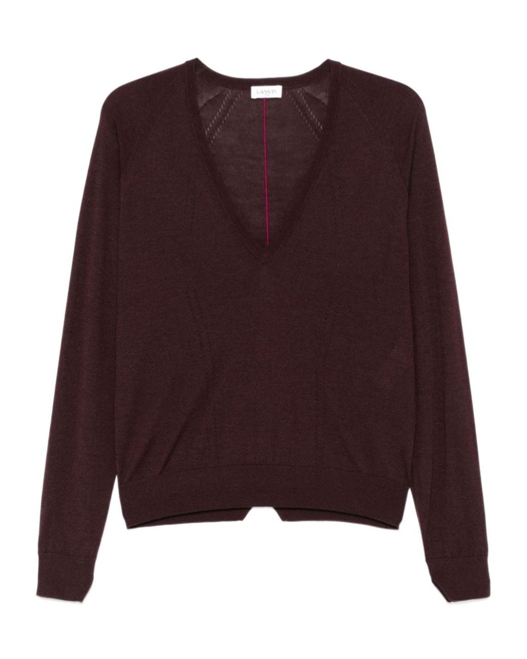 Lanvin Purple Long-Sleeved Sweater