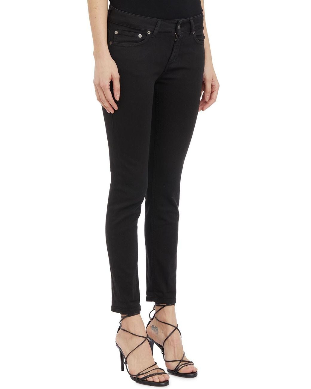 Dondup Black Five-Pocket Jeans