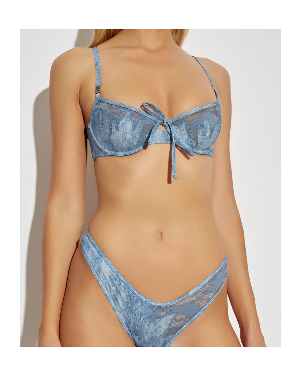 DIESEL Blue X Savage X Fenty Lace Panelled Bralette