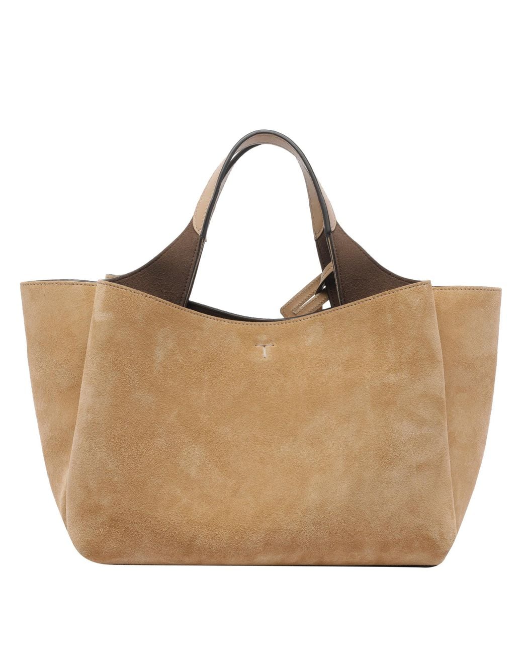 Tod's Brown Tods Logo-Plaque Tote Bag