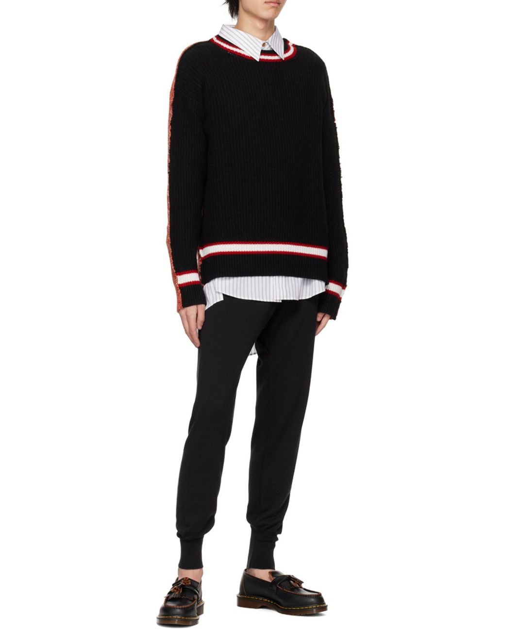 Vivienne Westwood Black Logo-Embroidered Track Pants for men