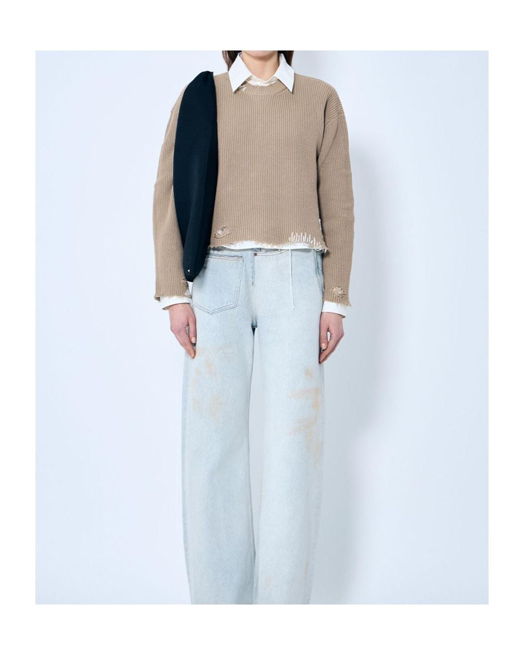 MM6 by Maison Margiela Natural Distresses Jumper