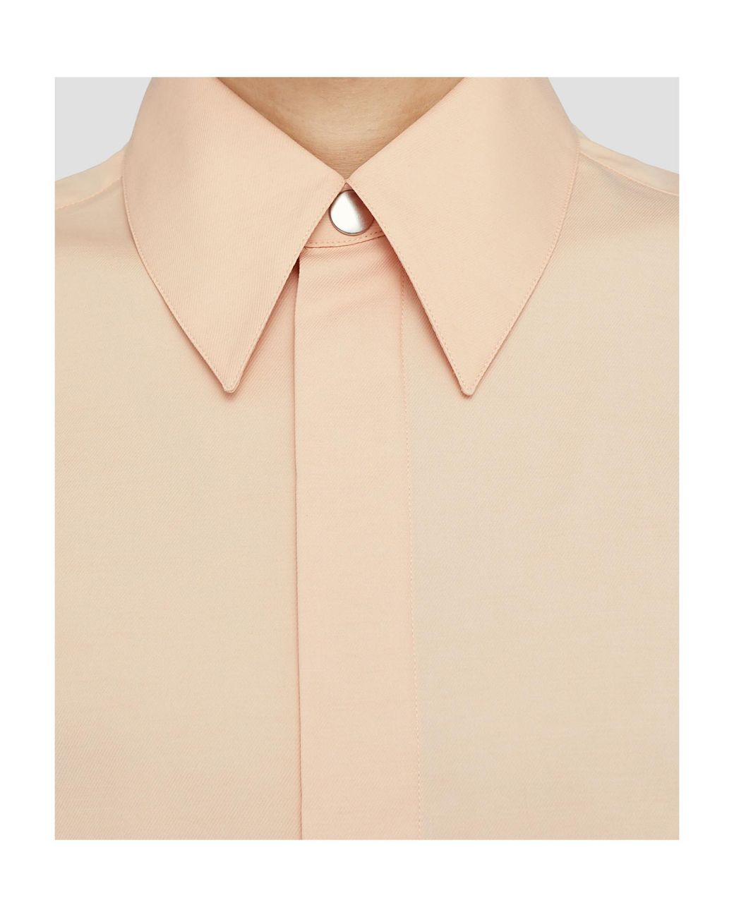 Jil Sander Natural Short Sleeved Straight Hem Shirt for men
