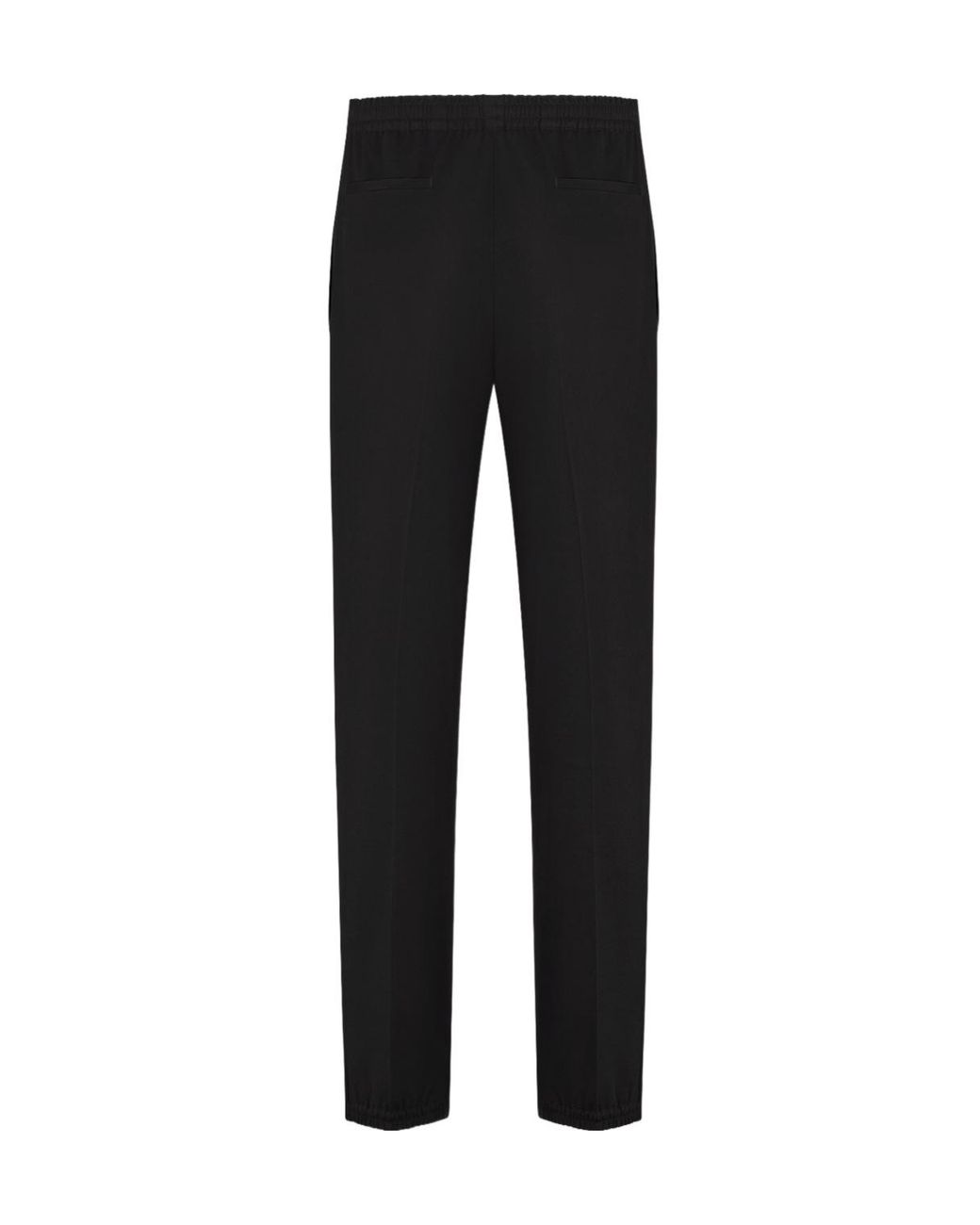 Dior Black Straight-Leg Elasticated Waist Pants for men