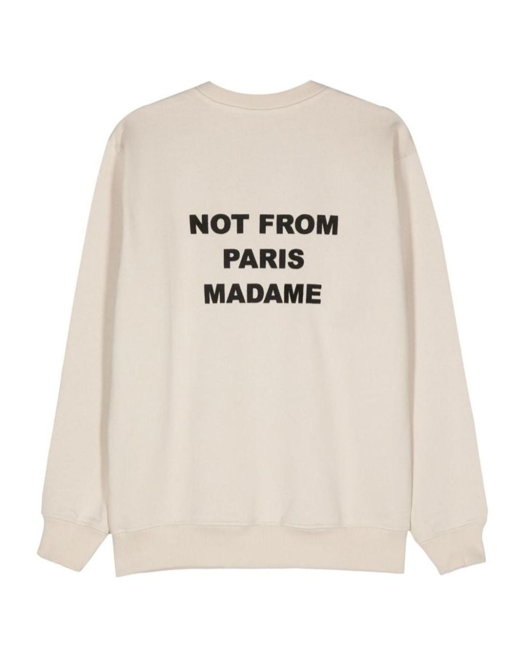 Drole de Monsieur White Long-Sleeved Sweater for men