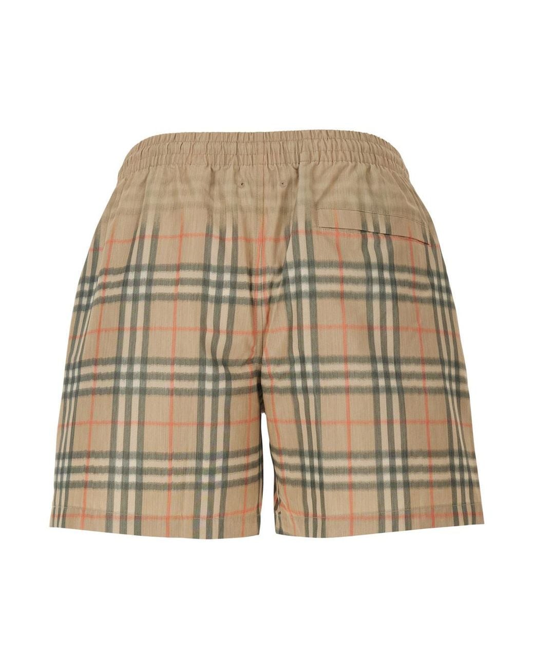 Burberry Natural Classic Swim Trunks With Aesthetic Waistband for men