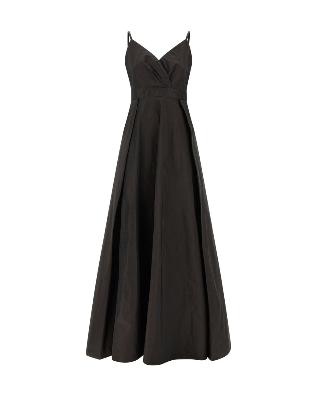 Pinko Black Pleated Maxi Dress